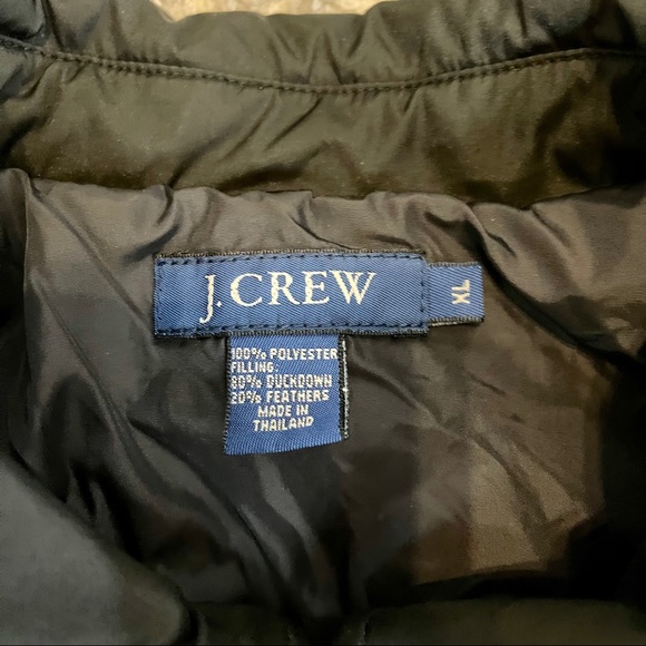 J CREW Black Down Puffer Coat - Picture 2 of 3